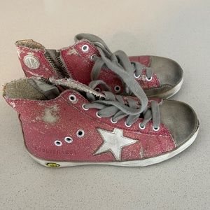 Pink glitter girls golden goose